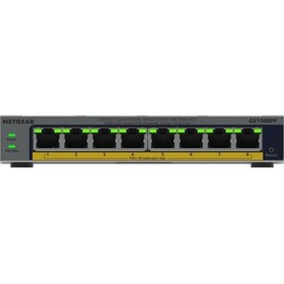 Conmutador Netgear GS108EPP No administrado Gigabit Ethernet (10/100/1000) PoE, gris