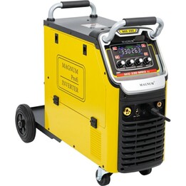 Saldatrice inverter semiautomatica MIG-330 MMAV2 IGBT 4x4, 330A/60%, 400V, MB24/5, GP50, MIT, cavi, MMA, tubo flessibile, W16 5P