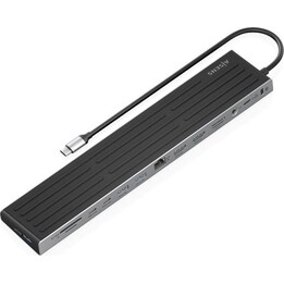 Dock USB-C Aisens ASUC-13P042-GR 13 in 1, 4K, HDMI, DisplayPort