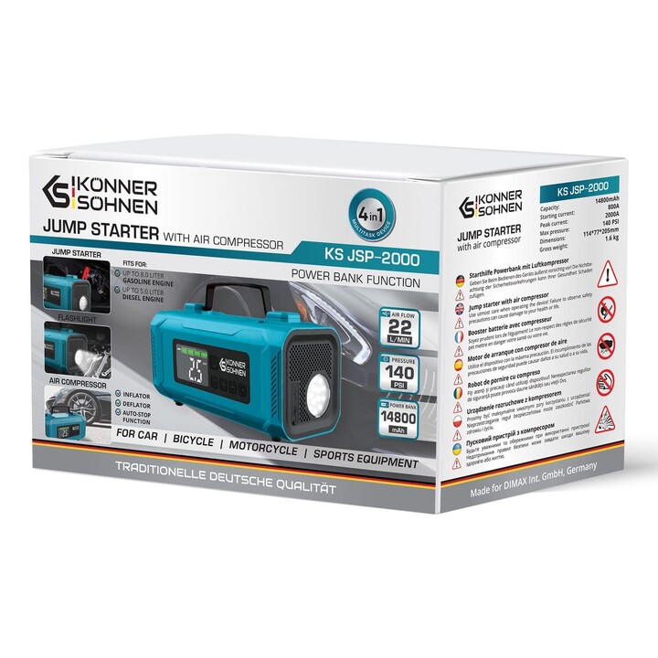 Bateria de arranque para carro Könner & Söhnen KS JSP-2000 2000 A