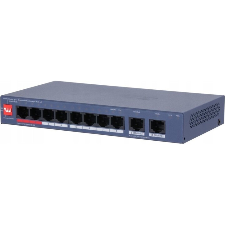 Commutateur PoE 8 ports Dahua CS4010-8ET2GT-110