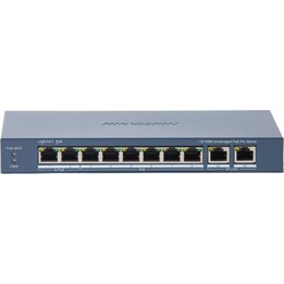Hikvision DS-3E0310HP-E(C) – Switch Fast Ethernet não gerido de 10 portas com 8 portas PoE