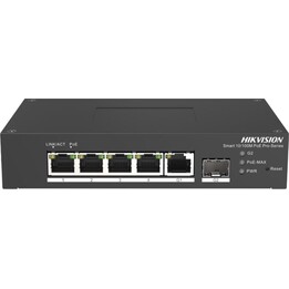 Commutateur PoE+ HikVision / Administrable / 4 ports 10/100 Mbps PoE+ / 1 port de liaison montante 1 000 Mbps