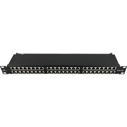 Panel de conexiones STP Alantec de 48 puertos cat.5E de 19"/1U