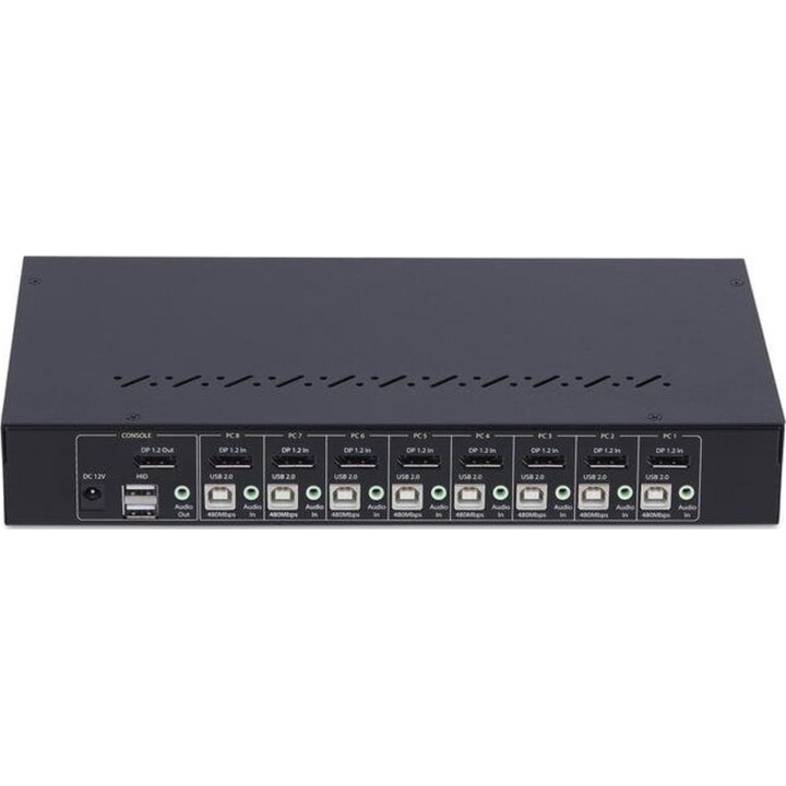 KVM Switch StarTech.com R8AD122-KVM-SWITCH 8 Ports DisplayPort 4K 60Hz USB Rack 1U