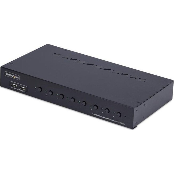 Switch KVM StarTech.com R8AD122-KVM-SWITCH a 8 porte, DisplayPort 4K 60 Hz, USB, rack 1U