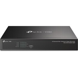 TP-Link VIGI NVR1008H-8MP Video Recorder in Red (NVR) Black