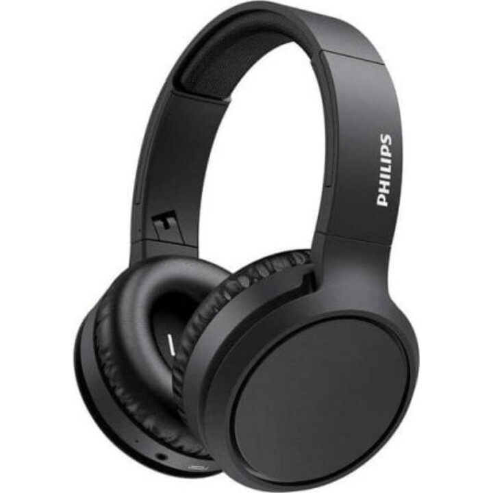 Auscultadores Philips TAH5205BK/00 com Bluetooth, com e sem fios, para chamadas e música, pretos