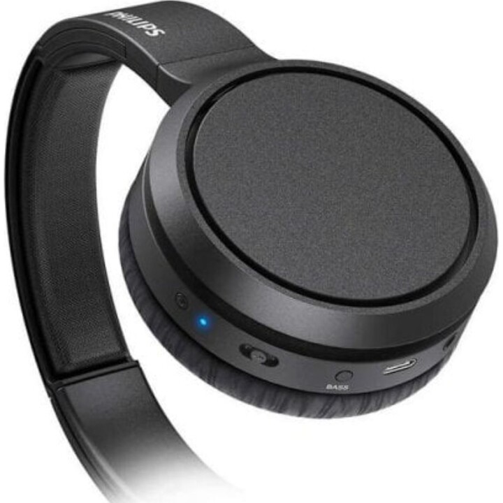 Auscultadores Philips TAH5205BK/00 com Bluetooth, com e sem fios, para chamadas e música, pretos