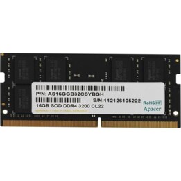Apacer Memoria RAM ES.16G21.PSH 16GB/ DDR4/ 3200MHz/ 1.2V/ CL22/ SODIMM