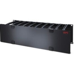 APC Horizontaler Kabelmanager, 3 HE x 6 Zoll tief, einseitig mit Abdeckung