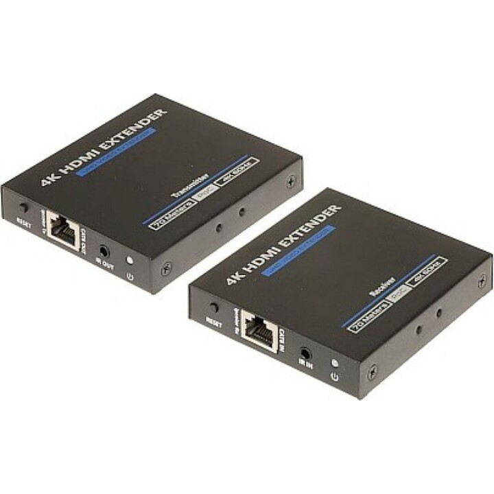Delta-Opti HDMI-EX-70IR-4KV2 extensor HDMI preto