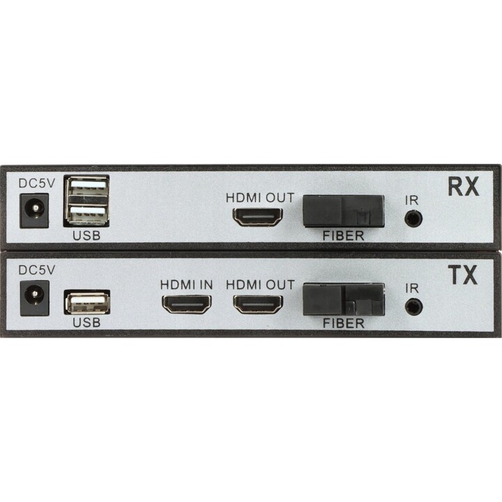 Level One HDMI-OFT-20KM convertidor HDMI sobre fibra óptica negro