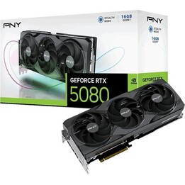 PNY GeForce RTX 5080 com três ventoinhas NVIDIA 16 GB GDDR7