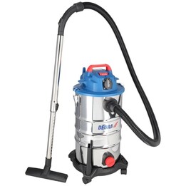 Aspirapolvere industriale per solidi e liquidi, 1400 W, 30 L.