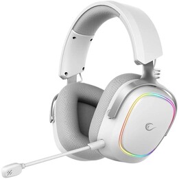 Auriculares inalámbricos supraaurales Rampage RETSU con Bluetooth 2.4G y RGB, color blanco.