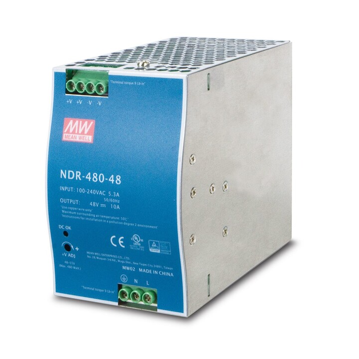 PLANET PWR-480-48 unidad de fuente de alimentación 480 W Azul, Gris