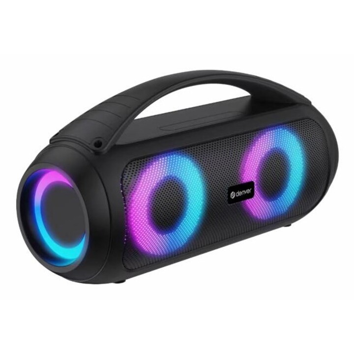 Denver BTG-618 Portable or Party Speaker, Portable Stereo Speaker, Black, 40W