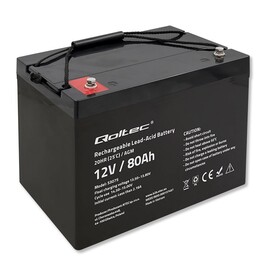 Qoltec 53075 Batterie AGM | 12V | 80 Ah | 23,5 kg