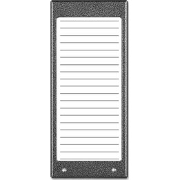 ACO CDN-17N ST (O) Beleuchtetes Mieterlistenfeld (ca. 17 Einträge)