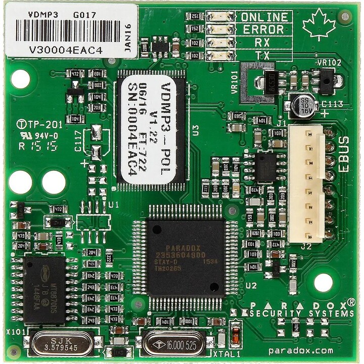 Módulo de voz VDMP3-B9Q Paradox