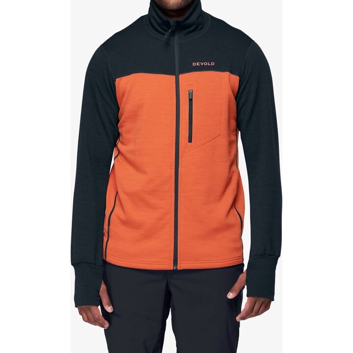 Devold Explorer Merino Jacket - brick/ink color, size: M