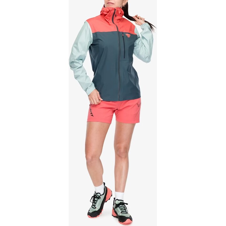 Dynafit Traverse 3L Damen Softshelljacke - asche/wolkenblau Größe: S