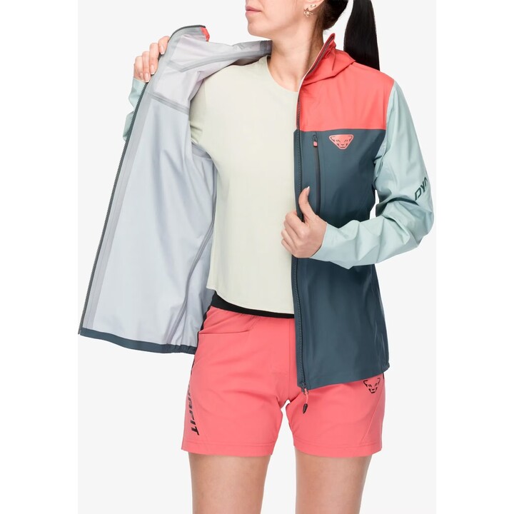 Dynafit Traverse 3L Damen Softshelljacke - asche/wolkenblau Größe: S