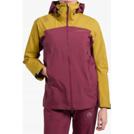 Damen Jacke mit Membran La Sportiva Alpine Guide GTX Perfomance Jacket - redwood/savana Größe: m