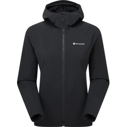 Kurtka softshell damska Montane Khamsin Hoodie - black rozmiar: s
