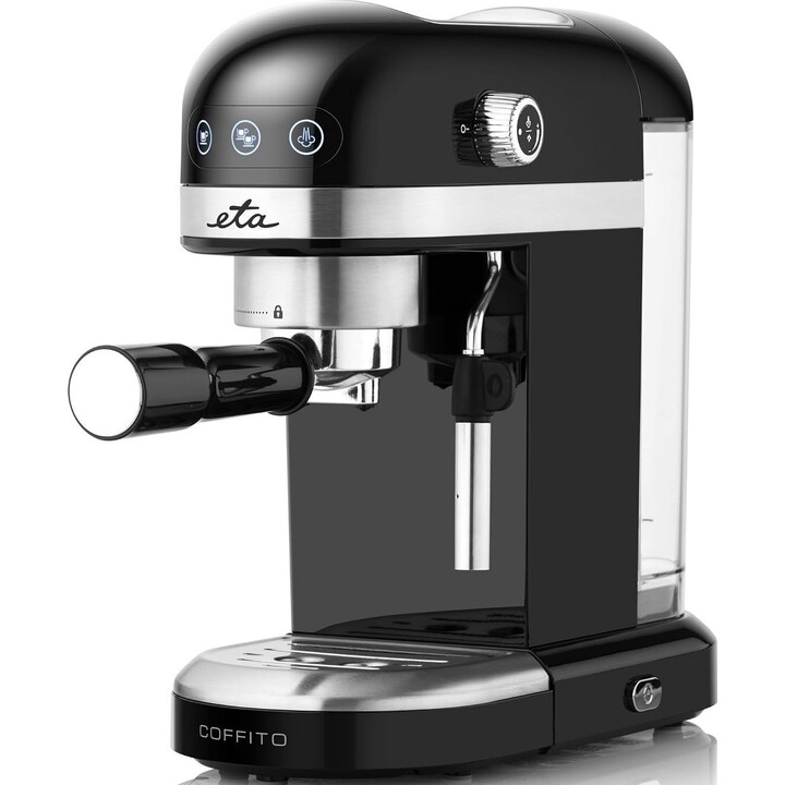 Máquina de café expresso ETA Coffito, 1465 W, 20 bar, suporte para a máquina de café, bocal para espumar leite, design compacto,