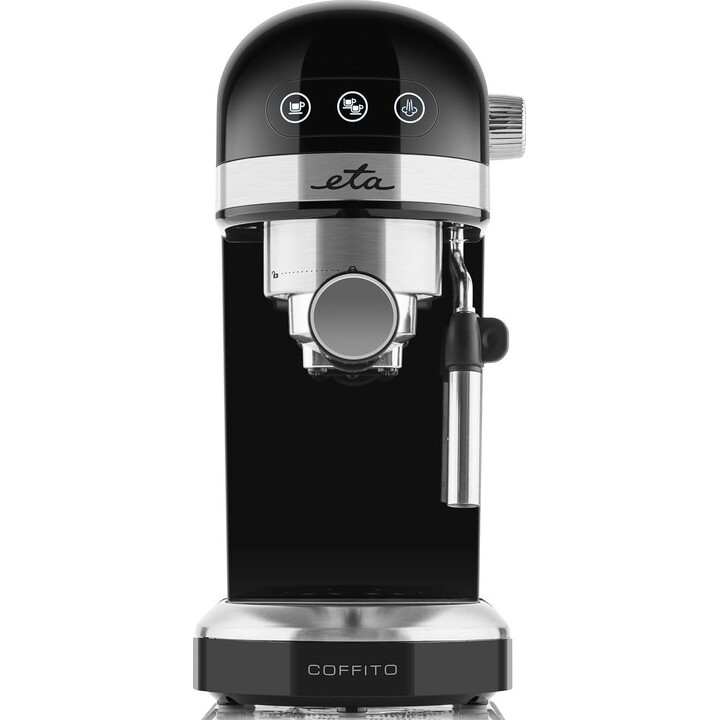 Máquina de café expresso ETA Coffito, 1465 W, 20 bar, suporte para a máquina de café, bocal para espumar leite, design compacto,