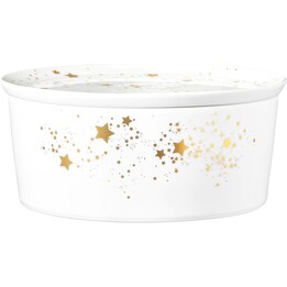 Seltmann Liberty Golden Stars Bowl With Lid 21X9 Cm