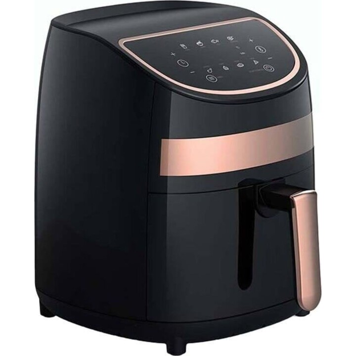 Fritadeira sem óleo Deerma KZ100 de 3 L e 1000 W com ecrã tátil e desligamento automático