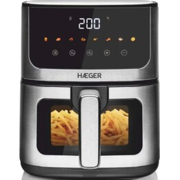 Haeger AF-D47.005A 4.7L 1200W Air Fryer with Timer and 8 Programs