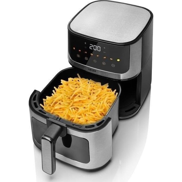 Friggitrice ad aria Haeger AF-D47.005A da 4,7 L e 1200 W con timer e 8 programmi