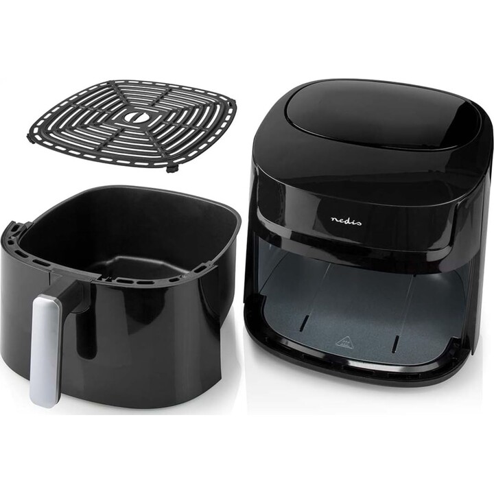 Friteuse à air chaud Nedis KAAF170BK – Capacité de 7,2 L – 8 programmes – Commande numérique