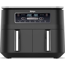 Fritadeira Ninja Foodi AF300EU com duas zonas, 2470 W, 7,6 litros, plástico, preta