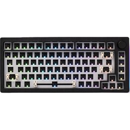 Kit de clavier mécanique Akko 5075S « Barebone » à 75 %, avec éclairage RVB, noir
