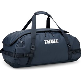 Thule Chasm 70L Recycled Travel Duffel Bag with Backpack Straps Darkest Blue