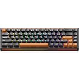 Akko Ray68 HE 65 % kabellose magnetische Gaming-Tastatur mit 8000-mAh-Akku, braun