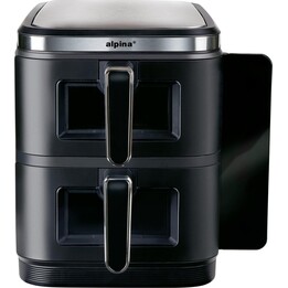 Friggitrice ad aria ALPINA 2x5,5 l 2800 W nera