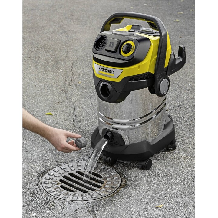 Aspirateur KARCHER Puissance d'aspiration : 315 AW Capacité de collecte : 30 L Aspirateur à tambour Type de nettoyage : sec et h