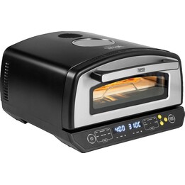 Forno per pizza SUPREME ELITE, 2200W, 450 gradi, due elementi riscaldanti, finestra, LED, 33 cm, vari programmi di cottura.