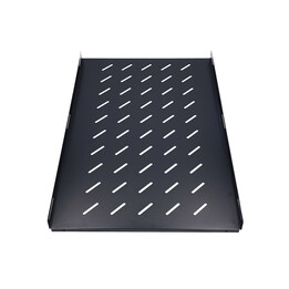 Ripiano Extralink 1U 750mm nero, 19", 752 x 472mm, montaggio a punto, per rack profondo 1000mm
