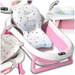 Bañera Extralink Kids, Rosa con Termómetro LED