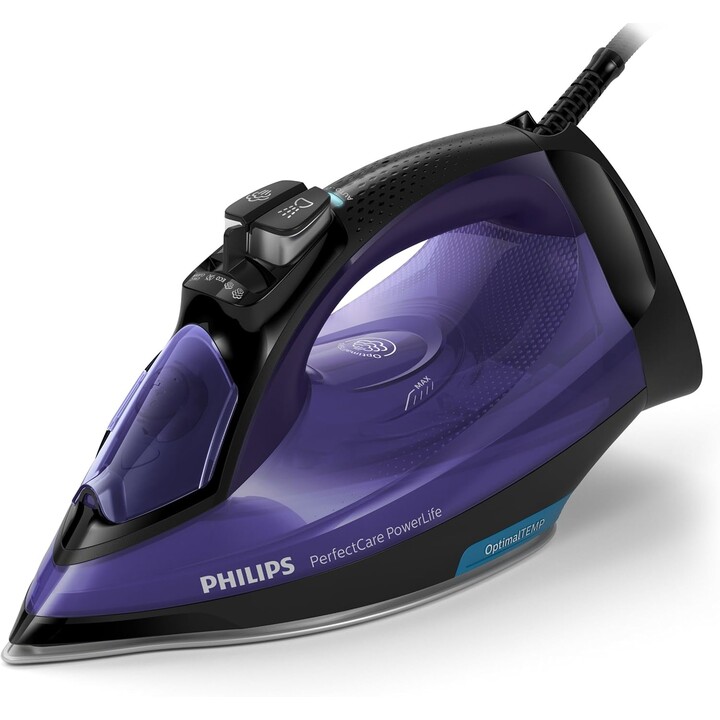 Philips Perfectcare GC3925/30 Dampfbügeleisen mit Steamglide Plus-Bügelsohle, schwarz