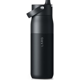 Borraccia termica LARQ Swig Top - 1 litro con cannuccia (Nero ossidiana)