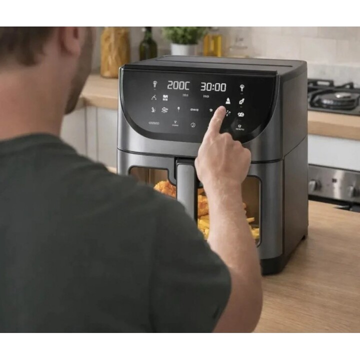 Extralink AIR FRYER FRYTKOWNICA BEZTLUSZCZOWA 8L 1800W 200 STOPNI