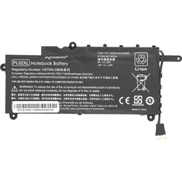 Movano Batería compatible para portátil HP PL02XL 7.6V 3400mAh
